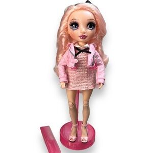Rainbow High Bella Parker Articulated Fashion Doll Series 2‎ Pink Clothes Shoes